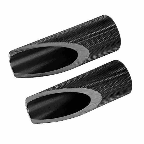 2 stk. fodhvilere til motorcykel i aluminiumslegering (sort)