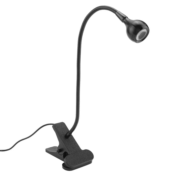 Mini USB LED Bordlampe Clip-On Læselampe til Hjemmestudie Sort Varm