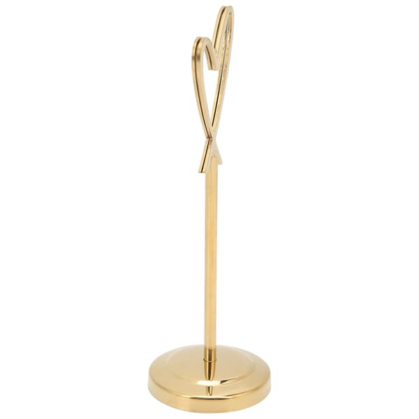 Bordnummerholder Hjerteformet Multifunktionel Holdbar Navneskiltholder til Bryllupsfestkontor (Guld)