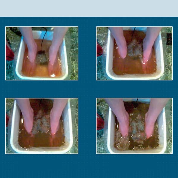 Ionisk Fodbadsdetox 10 Rund Array Rustfrit Stål Rensetilbehør Foddetox Spa Array til Rensemaskine
