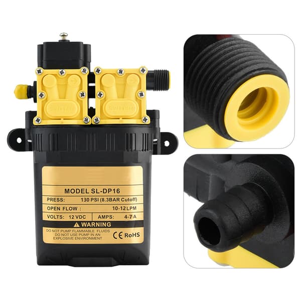 12V Högtrycks Elektrisk Vattenpump Spruta för Jordbruk