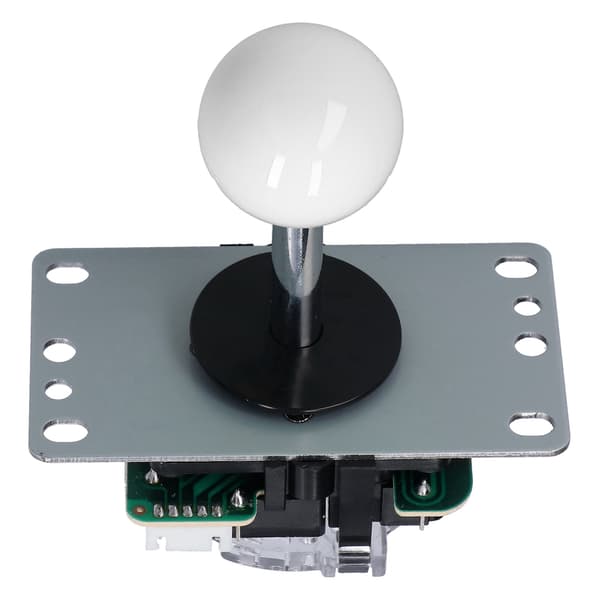 10-knaps arkade-joystick-sæt Nul forsinkelse-encoder DIY-dele til MAME, blandet farve (hvid)