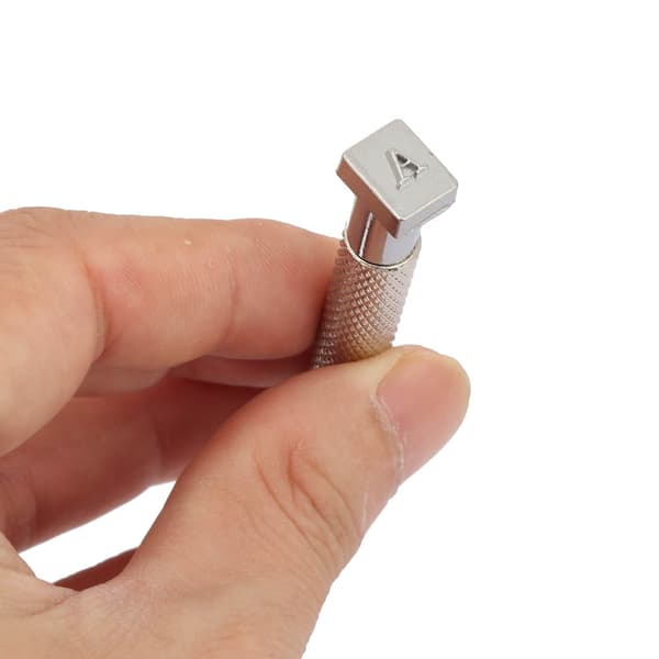 Läderstämpelset, bokstavsstans, nummerstans, stämpelstans, stämpelstansset (3,5 mm)