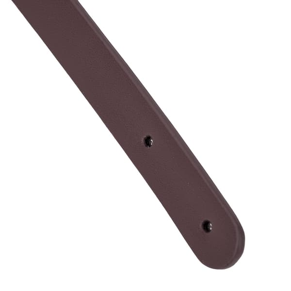 2 stk. taskehåndrem i spaltlæder DIY håndlavede taskedele med 8 sæt bronze nitter (brun)