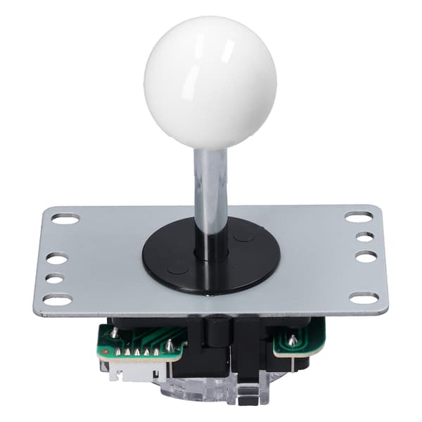 10-knaps arkade-joystick-sæt Nul forsinkelse-encoder DIY-dele til MAME, blandet farve (hvid)