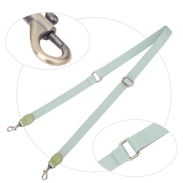 Håndlavet DIY Patchwork Tilbehør Justerbar Crossbody Taske Læderrem til CBD065-066Grøn