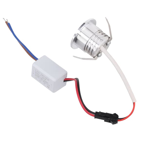 3W Mini COB LED Infälld Spotlight Silver, 3000K Varmvitt Ljus