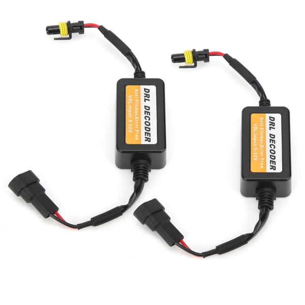 Universal kørelysdekoder fejlfri 9006 LED-pærer anti-flimmer 9-32V