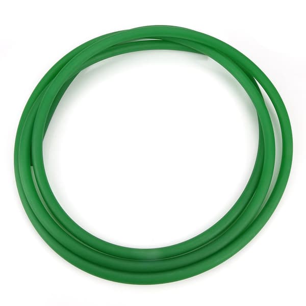 Grönt texturerat PU-rundrem 12 mm x 3 m för transmissionssystem