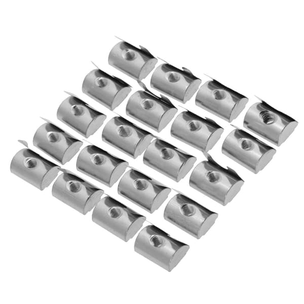 Elastisk mutter M8 20-pack för 40-seriens aluminiumprofiltillbehör