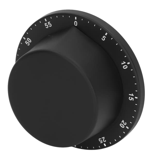 Magnetisk køkkentimer 304 rustfrit stål madlavningsur sort mekanisk stopur
