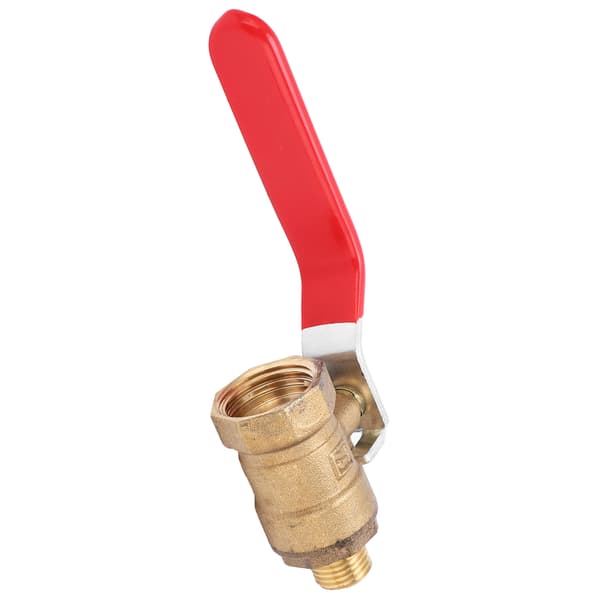 Luftkompressor kulventil gjuten mässing 1/2\" FPT x 1/4\" MPT röradapterkit