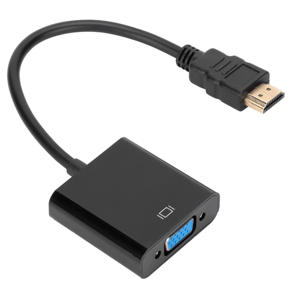 HD Multimedia Interface till VGA-omvandlare 1080P Kompakt ABS Videoadapter för bärbar dator 1 st