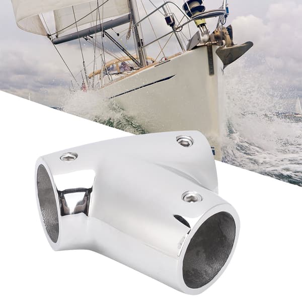 316 rustfrit stål 60° båd yacht gelænder T-forbindelse, 22mm marine rørklemme samling