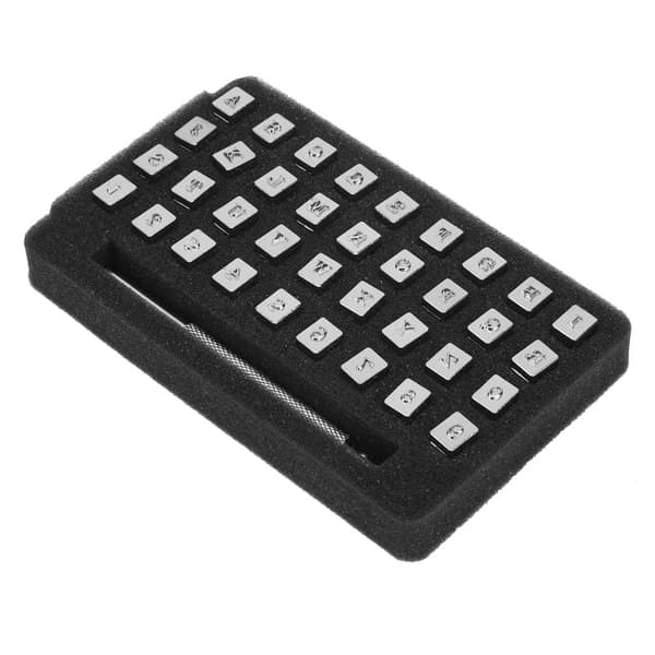 Läderstämpelset, bokstavsstans, nummerstans, stämpelstans, stämpelstansset (3,5 mm)