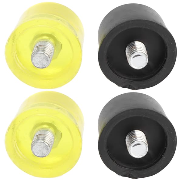 2-pak gummihammerhoveder, gule og sorte, 25 mm hammerreservedele