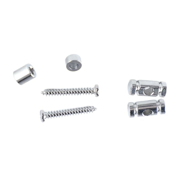 6x Metal Roller String Tree Guide Retainer til Elguitar, Sølv Streng Guide Erstatning