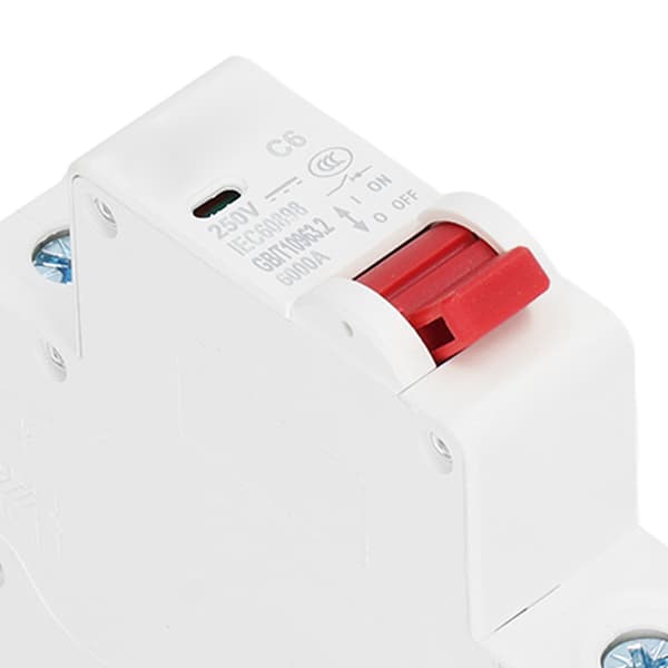DC-katkaisija 1P 250V MCB 6A DIN-kisko Minipiirisuoja 6kA