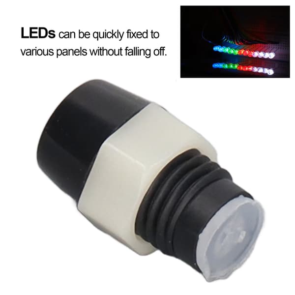 100 stk. 5 mm LED-holderclips, sort plastpanelmonteringssokkelmonteringssæt