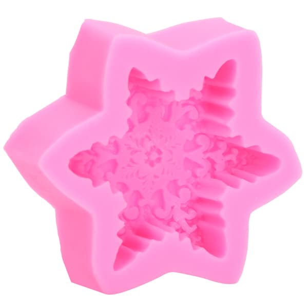 Fondantforme 3D Snefnug Premium Materiale Holdbar Nonstick Elastisk Udbredt Silikoneforme til Kage Chokolade Slik