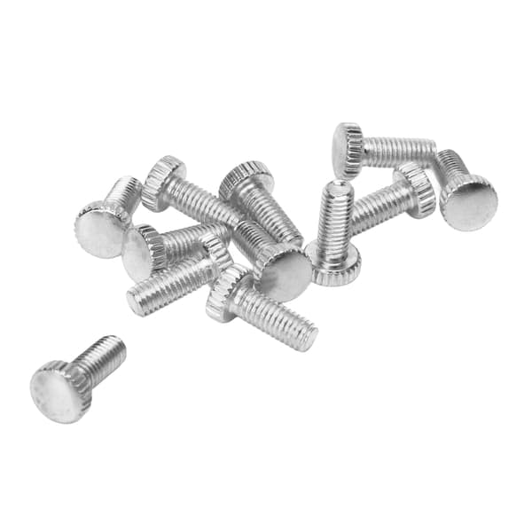 12 st järn M5 Tremolo Stall Stämskruv för Elgitarr Reparation Silver Gitarrdelar