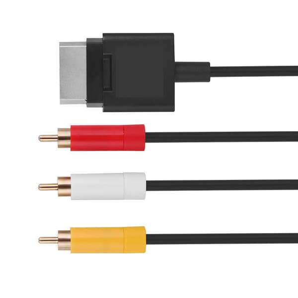 1,8M ABS Komposit A/V Ledningskabel til Xbox 360 Slim Spilsystem, 1-pak