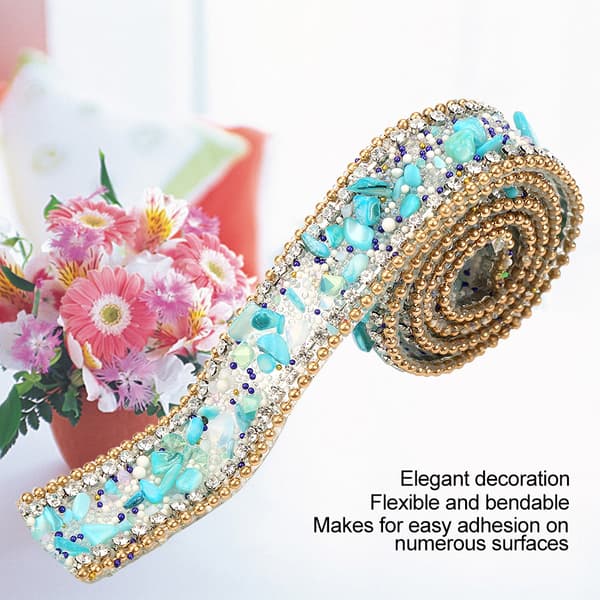 100*2cm Strassband Glittrande Liten Diamantrulle Dekoration (#02)