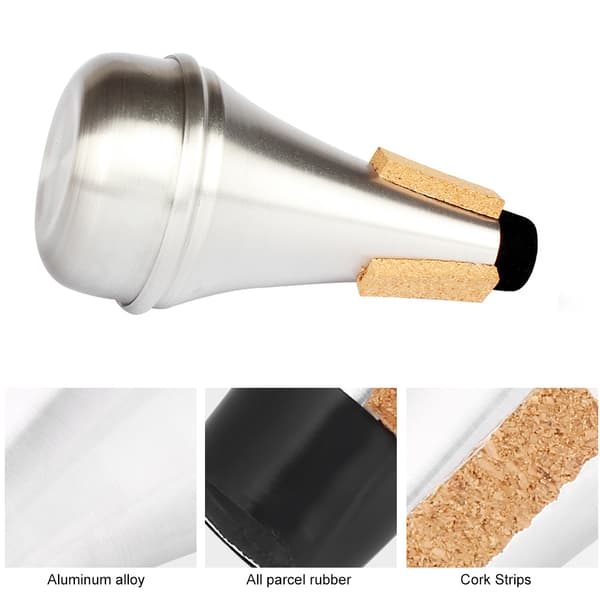 Mini aluminiumlegering dæmper til trompetinstrumenttilbehør