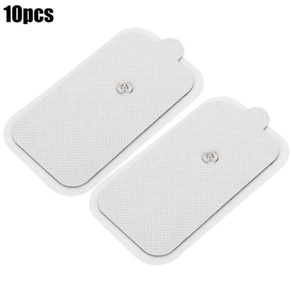 10 stk. 5x9 cm vaskbare TENS EMS-elektrodepuder til fysioterapi og meridianterapi, 2x3,5 tommer