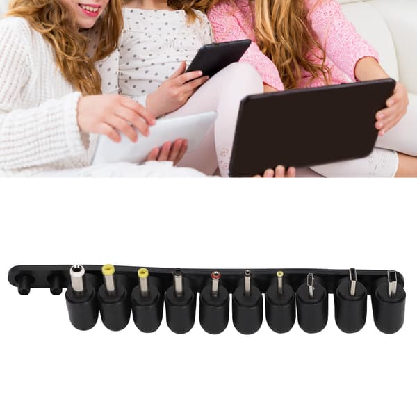 10-i-1 Retvinklet USB til DC Multi Opladerkabel til Smartphone Tablet, Strømadapterkabel