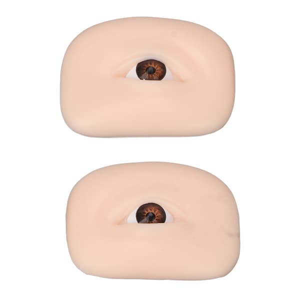 1 par 3D tatoveringsøvelsesøje silikone microblading makeup øvelsesfalsk øje til øjenbryn