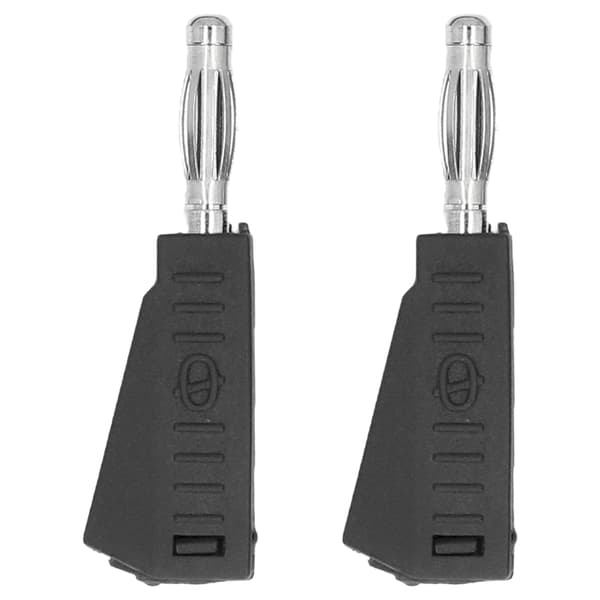 4 mm messing bananstik testledning til lastbilbatterispændingstester, sort PE-kabel