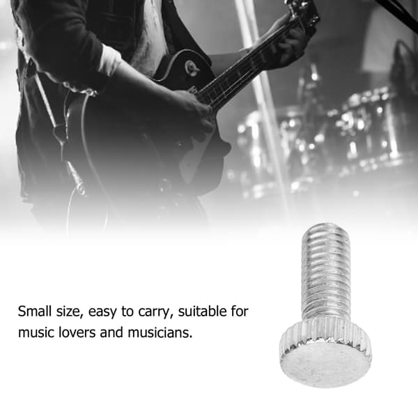 12 st järn M5 Tremolo Stall Stämskruv för Elgitarr Reparation Silver Gitarrdelar