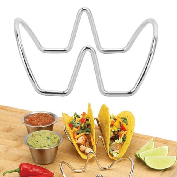 U-formet tacoholder i rustfrit stål til bagning, fester og sammenkomster