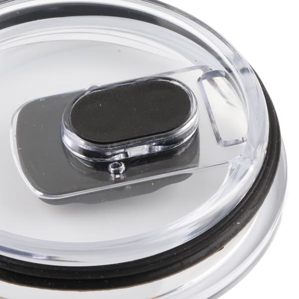 Spildsikkert sort magnetisk låg til 30 oz krus - 93 mm indvendig, 100 mm udvendig diameter