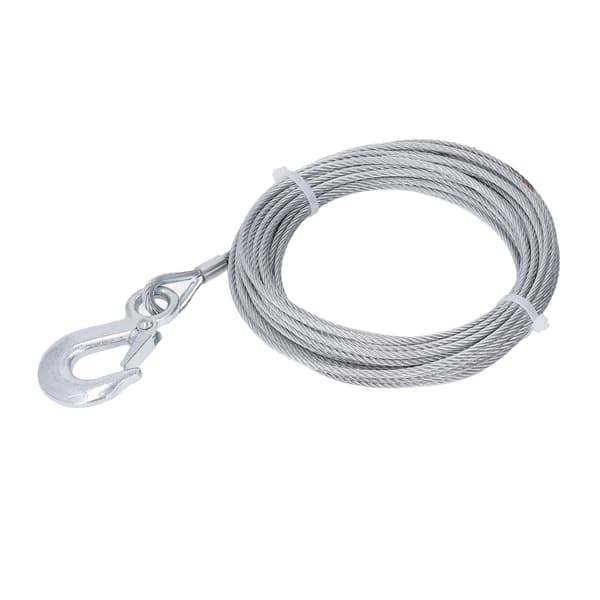 Spilwire 4mmx12m Kabel 2000LBS Styrke Rustfrit Stål Galvaniseret Erstatning