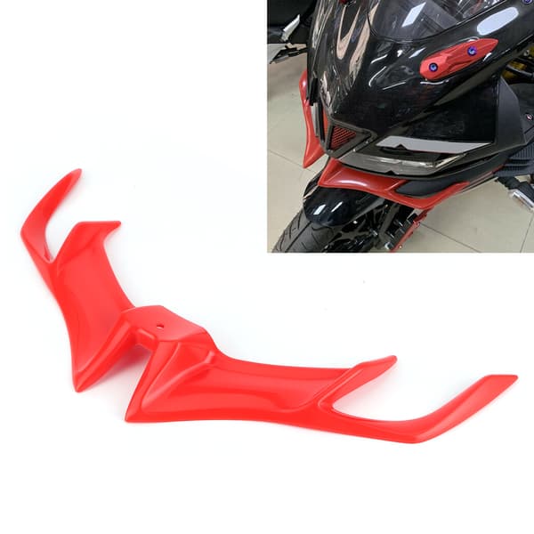 Frontkåbe Aerodynamisk Winglet Vingedæksel Tilbehør Passer til Yamaha R15 V3 2017-2020 Rød