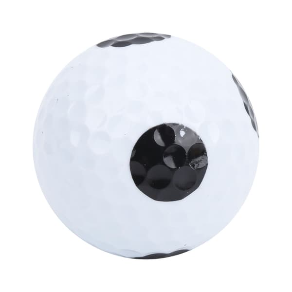 4-pack 2-lagers golfputtträningsbollar vita med svart prick