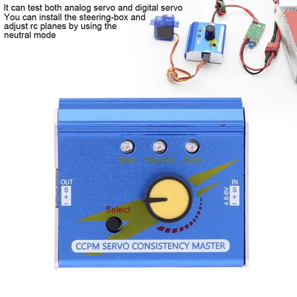 RC Servo Checker & Motor Analyzer til fly, bil, båd - CCPM Sync Checker