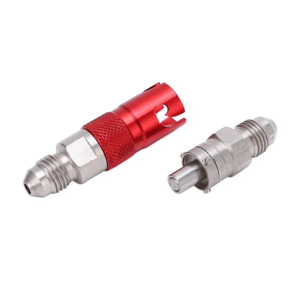 Motorcykel Bremseslange Væske Quick Release Fitting Adapter Rustfrit Stål Universal Rød