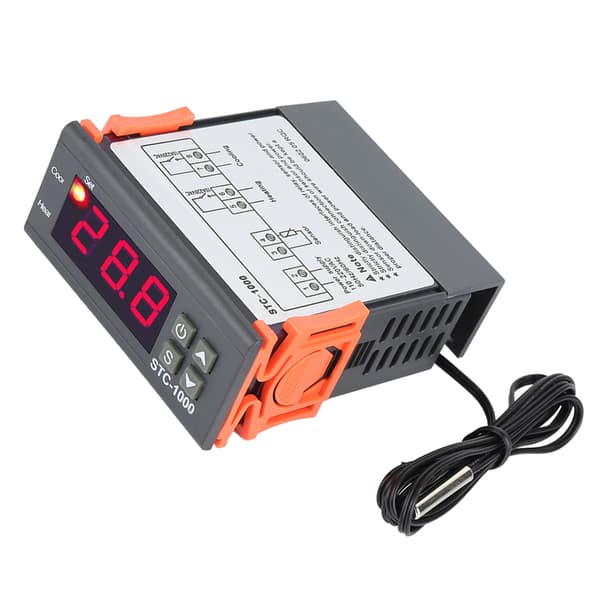 Digital termostat temperaturregulator sensor 110-220V elektrisk uppvärmning kylning