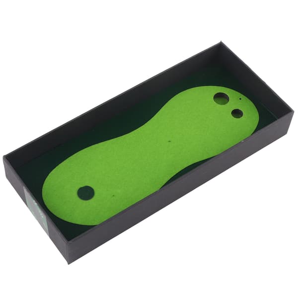 Mini skrivebordsgolf putteøvelsessæt med putter, bold, måtte og flag til hjemmekontoret