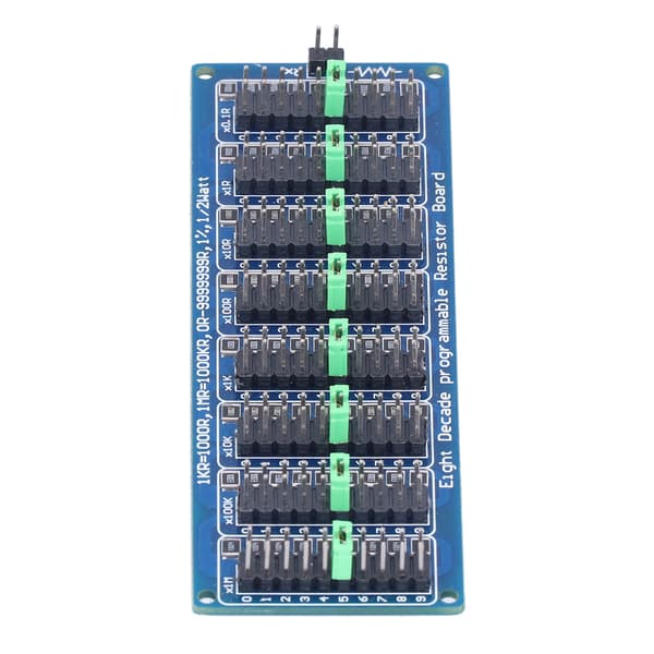 Programmerbar Modstandsplade 0.1Ω-9.999999MΩ 8-kanals Skrueterminalblok Præcisions Elektronisk Modul