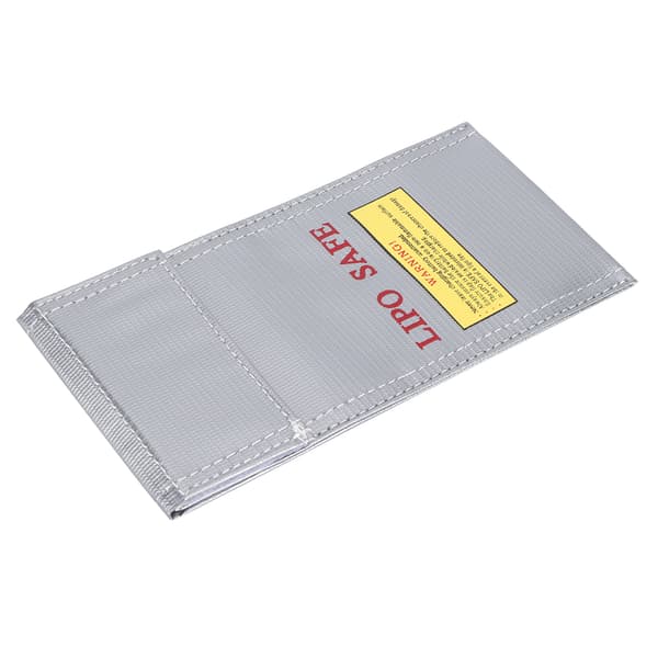 Litiumbatteri Säkerhetsväska Brandsäker Explosionssäker Förvaringspåse Skyddsfodral 10x20cm