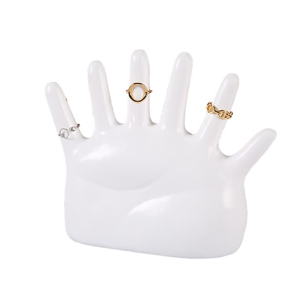 Vitt smyckesställ för armband och klockor