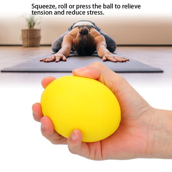 2st Silikon Greppboll Hand Finger Styrketräning Massage Terapi Stresslindring