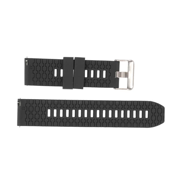 Universal 22 mm silikone quick-release urrem til Realme Watch 2, sort