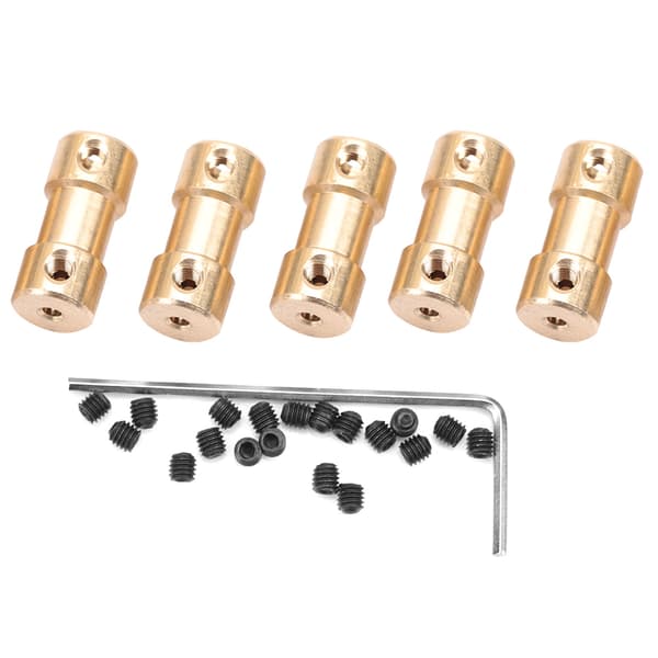 5 stk. kobbermotorakselkobling adaptermuffe, 2,3-4,0 mm overførselsledsæt