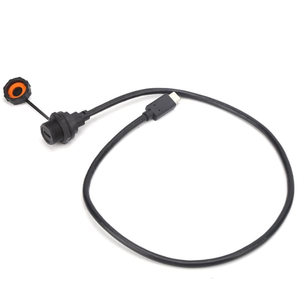 Vandtæt USB-C-stik IP67 Han- og Hunkabelstik 0,5m E10TPCTFF/TPCAM