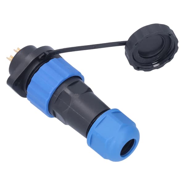 IP68 Vandtæt Luftfartsstik Flangemontering AC380V 25A Industriel Strømstikadapter 4 Pin